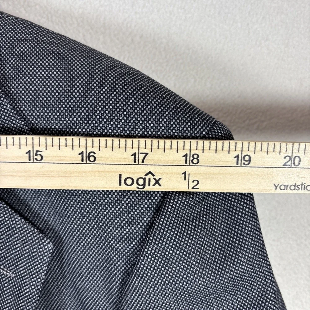 Vtg Polo Ralph Lauren Blazer 42R Gray Dimple‎ Dot 2 Button Lined Vented USA